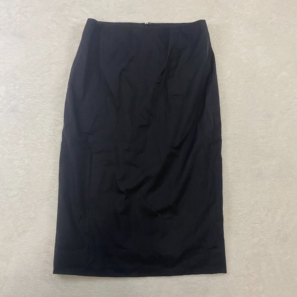 The Works Saks Fifth Avenue Black Skirt Cotton Nylon Acetate Spandex Blend